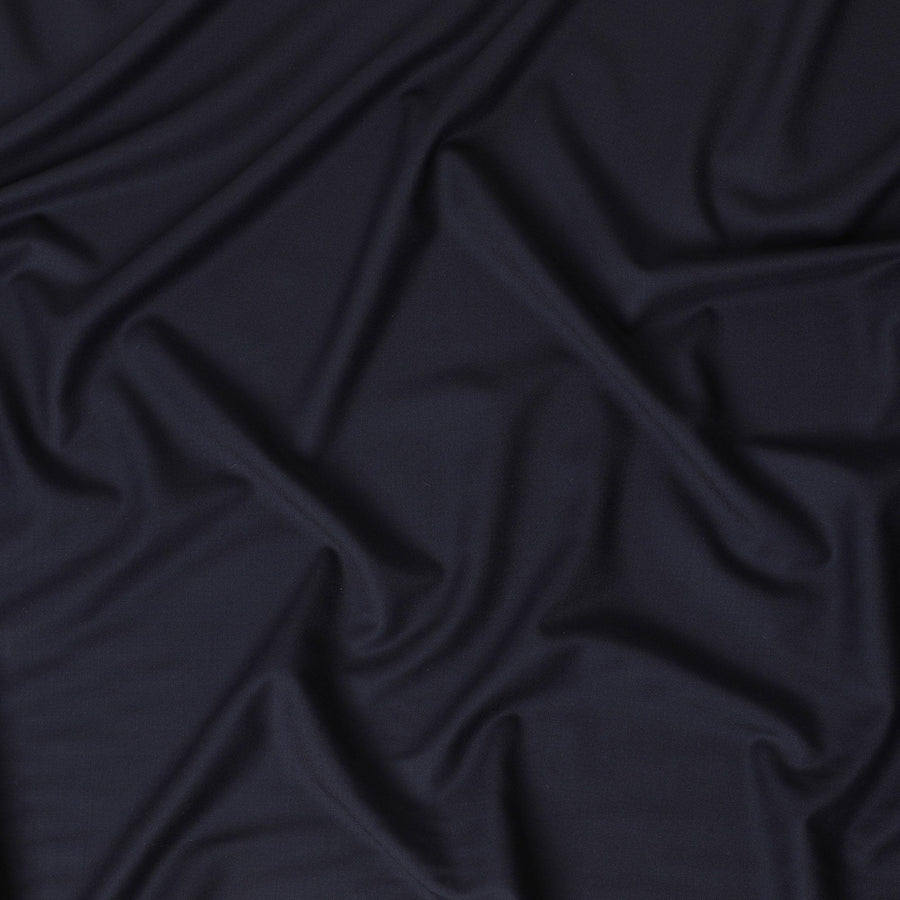 قماش صوف إيطالي ممتاز 150 درجة باللون الأزرق الداكن - D11429