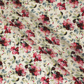 Cream viscose fabric with multicolor print in floral design-D12256 Regal Fabrics