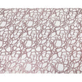 Cream premium pure silk chiffon fabric with rose pink metallic lurex in abstract design-D10540 Regal Fabrics