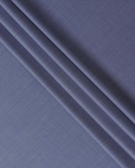 Baby blue plain premium pure Italian Super 120's all wool suiting fabric-D14811