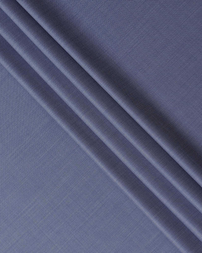 Baby blue plain premium pure Italian Super 120's all wool suiting fabric-D14811