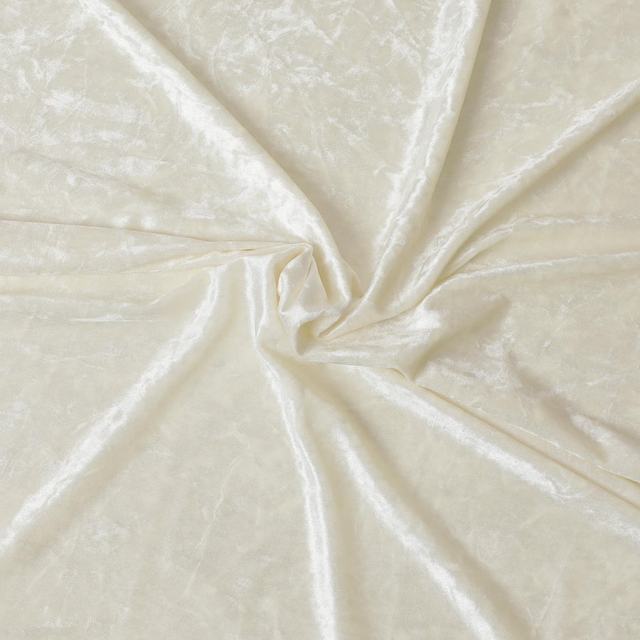 مخمل صناعي قابل للتمدد باللون الأبيض اللؤلؤي - D9955