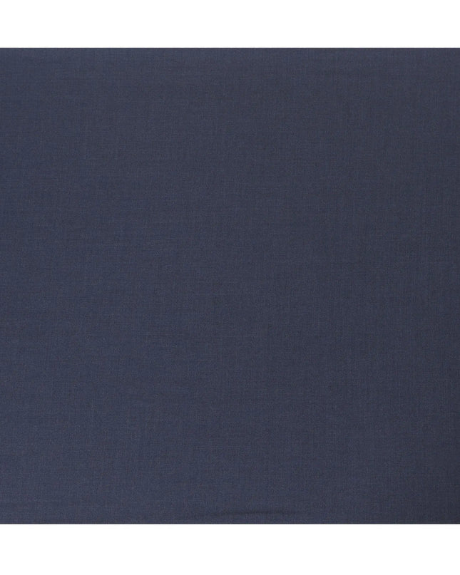 Denim blue plain Premium Italian super 150's all wool suiting fabric-D11427 Regal Fabrics