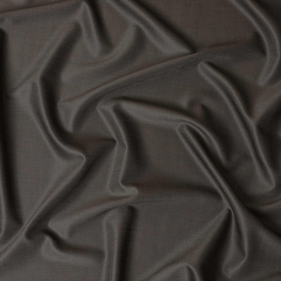 Iron grey Premium super 120's Italian all wool suiting fabric in self design-D10807