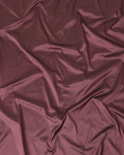 قماش من الحرير الخام الخالص الفاخر باللون العنابي-D12047