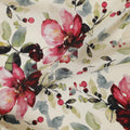 Cream viscose fabric with multicolor print in floral design-D12256 Regal Fabrics
