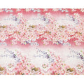 White Premium Italian silk chiffon dirac with multicolor print having same tone velvet jacquard in floral design-D8689 Regal Fabrics