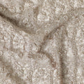 Gold nylon tulle fabric with same tone embroidery and sequins in fancy design-D6016 Regal Fabrics