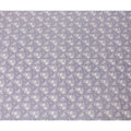 Light lilac cotton voile fabric with beige print in floral design-D15158