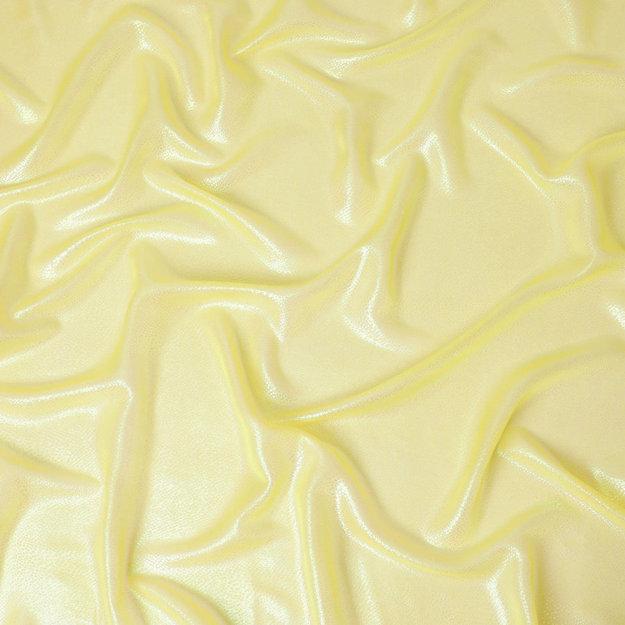 زهرة الشمس الصفراء قماش شيفون حريري خالص فاخر مع لوريكس معدني بنفس اللون بتصميم ذاتي-D13555