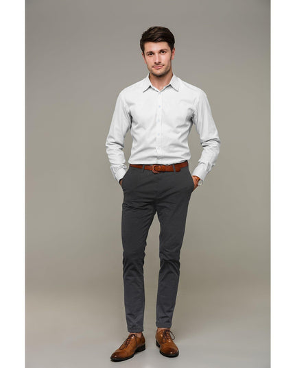 قماش أسود من الصوف الإنجليزي والكشمير من فئة 150 باللون الأسود بتصميم ذاتي -D7262