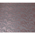 Plum Premium pure French (Fransawi) silk chiffon fabric with beige viscose and copper metallic lurex in abstract design-D14267