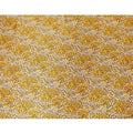 Grey premium 100% Pure silk satin fabric with black and mustard yellow print in animal skin design-D9291