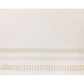 Gold nylon tulle fabric with white and gold embroidery having gold sequins in fancy design-D6906 - Regal Fabrics