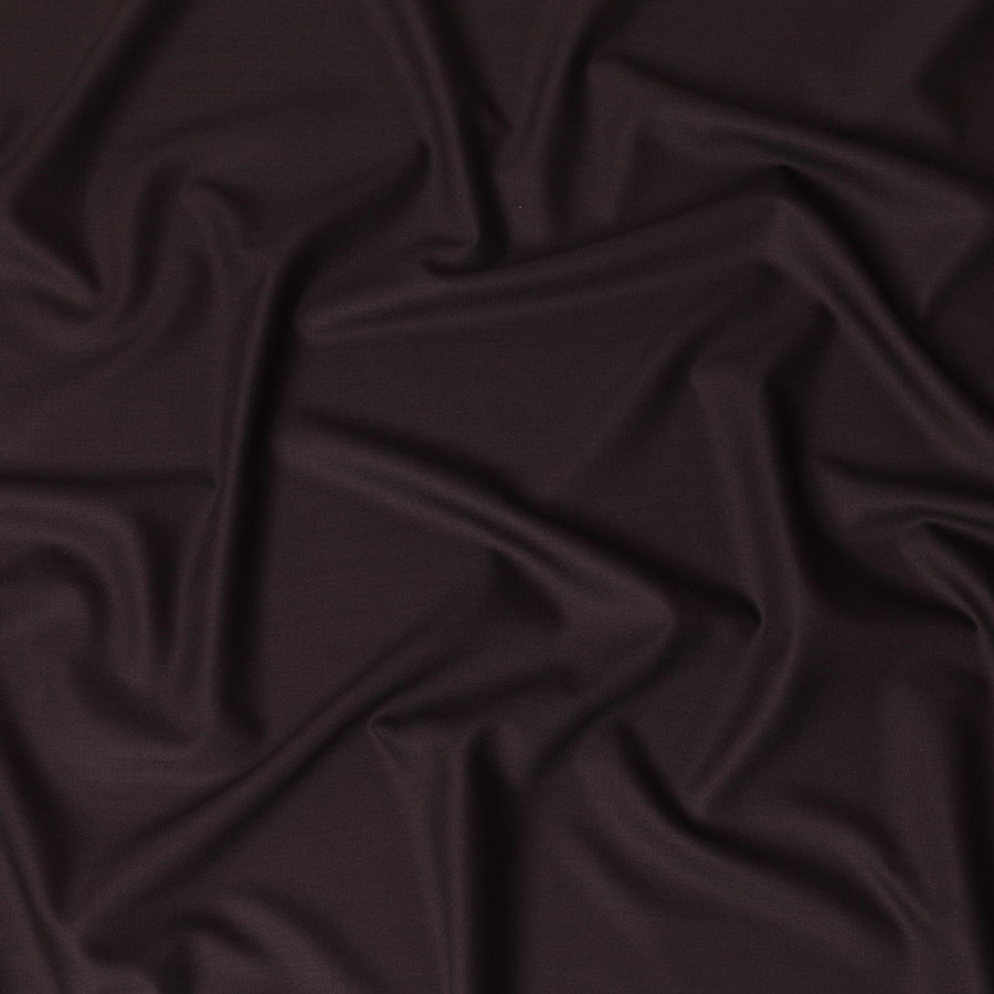 Mocha brown plain Premium pure English super 150's all wool suiting fabric-14816