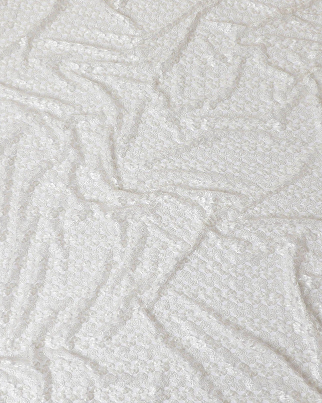 Off white guipure lace fabric in fancy design-D11705 Regal Fabrics