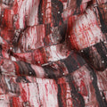 Multicolor synthetic crepe fabric having stone work in fancy design-D15303 - Regal Fabrics