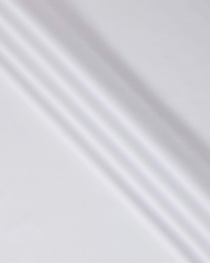 White Plain Premium Pure 100% Swiss cotton shirting fabric-D14672 Regal Fabrics
