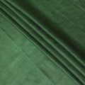 Emerald green plain blended tussar silk fabric-D12247