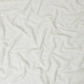 Cream synthetic chiffon fabric with same tone metallic lurex in floral design-D10131