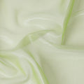 Pastel green plain French lame silk chiffon fabric with shiny finish-D6483 Regal Fabrics