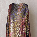 Multicolor Premium pure silk blended velvet makmal dirac fabric with gold metallic lurex in fancy design-D15603 Regal Fabrics