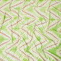 Mint green, light beige, pale brown blended viscose fabric with tie and die print in fancy design-D12467 Regal Fabrics