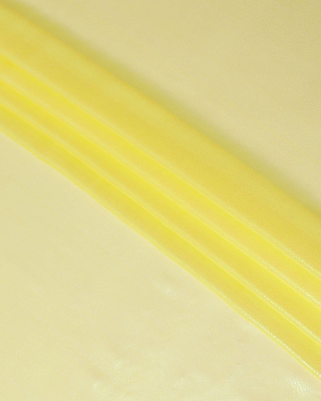 زهرة الشمس الصفراء قماش شيفون حريري خالص فاخر مع لوريكس معدني بنفس اللون بتصميم ذاتي-D13555