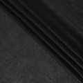 Black synthetic chiffon fabric with same tone metallic lurex in floral design-D10122