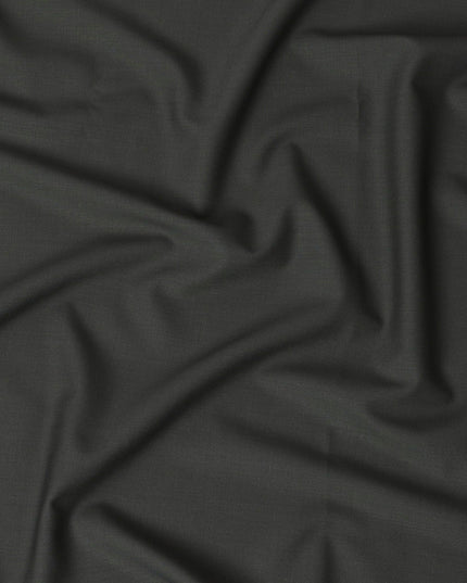 Olive Plain Premium Pure Italian all wool suiting fabric-D14691 Regal Fabrics