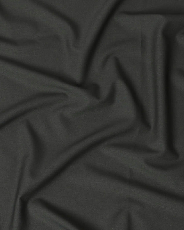 Olive Plain Premium Pure Italian all wool suiting fabric-D14691 Regal Fabrics