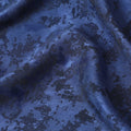 Egyptian blue 100% biodegradable cupro fabric with same tone jacquard in self design-D6981