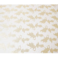 Beige Premium pure French (Fransawi) silk chiffon fabric with gold metallic lurex in floral design-D14307