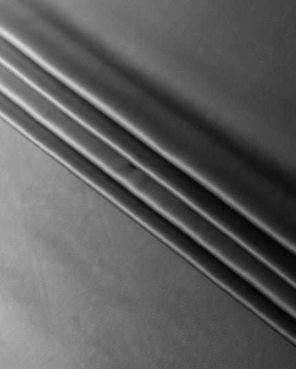 Cloud grey to black Premium pure silk satin fabric in ombre design-D15481