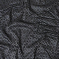 Iron grey premium silk brocade fabric with navy blue embroidery having sequin work in fancy design-D12456