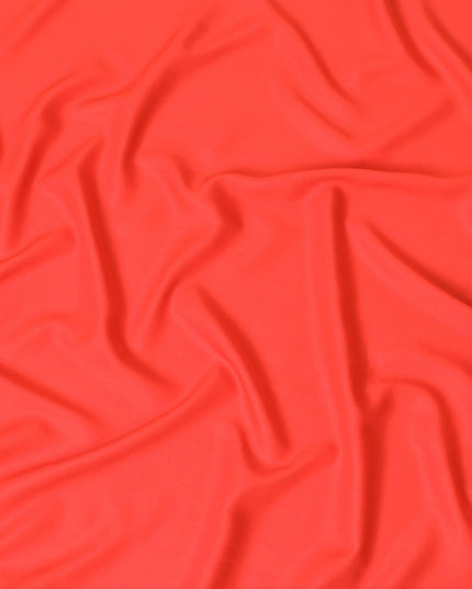 Crimson red plain pure Italian viscose crepe fabric-D8098 Regal Fabrics