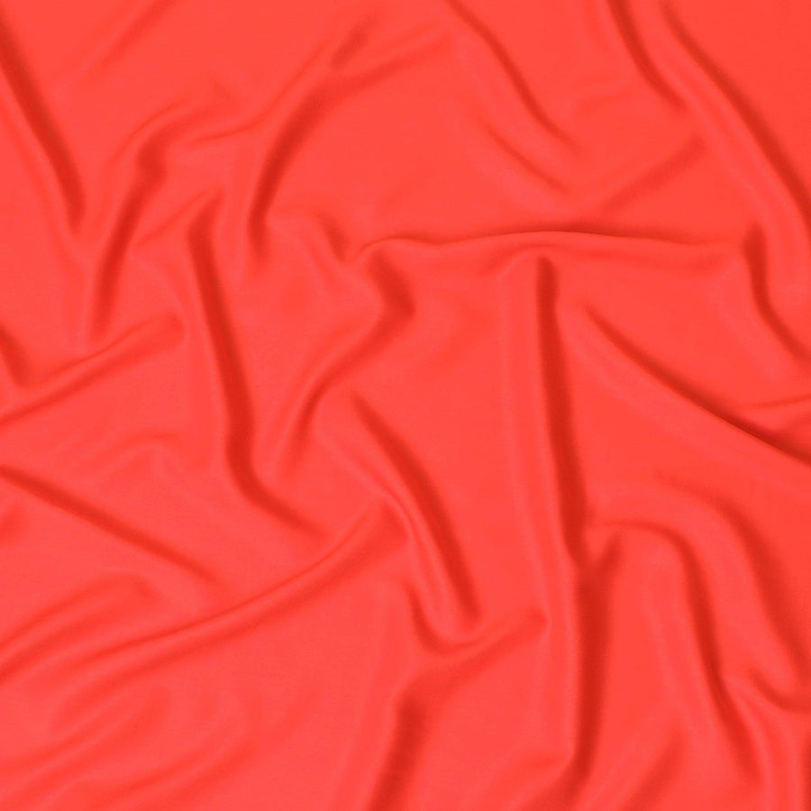 Crimson red plain pure Italian viscose crepe fabric-D8098 Regal Fabrics