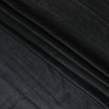 Black plain blended tussar silk fabric-D12242