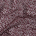 Maroon guipure lace fabric with same tone embroidery in fancy design-D11773
