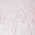 Baby pink nylon tulle fabric with same tone embroidery, sequins and bead work in fancy design-D13969