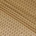 Light gold silk brocade fabric with gold metallic lurex in paisley design-D11315