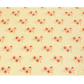 Honey yellow Premium pure silk crepe fabric with peach, orange and black print in floral design-D13852