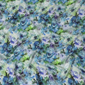 Multicolor viscose crepe fabric in floral design-D13820