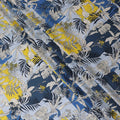 Powder blue Premium viscose fabric with multicolor print in floral design-D12355 Regal Fabrics