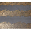 Black Premium pure French (Fransawi) silk chiffon fabric with gold metallic lurex in fancy design-D15641
