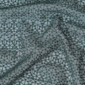 Bottle green guipure lace fabric with same tone embroidery in fancy design-D11759