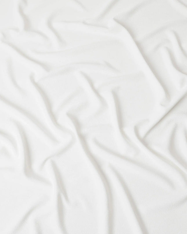 Ecru polyester pique fabric in self design-D6969 Regal Fabrics