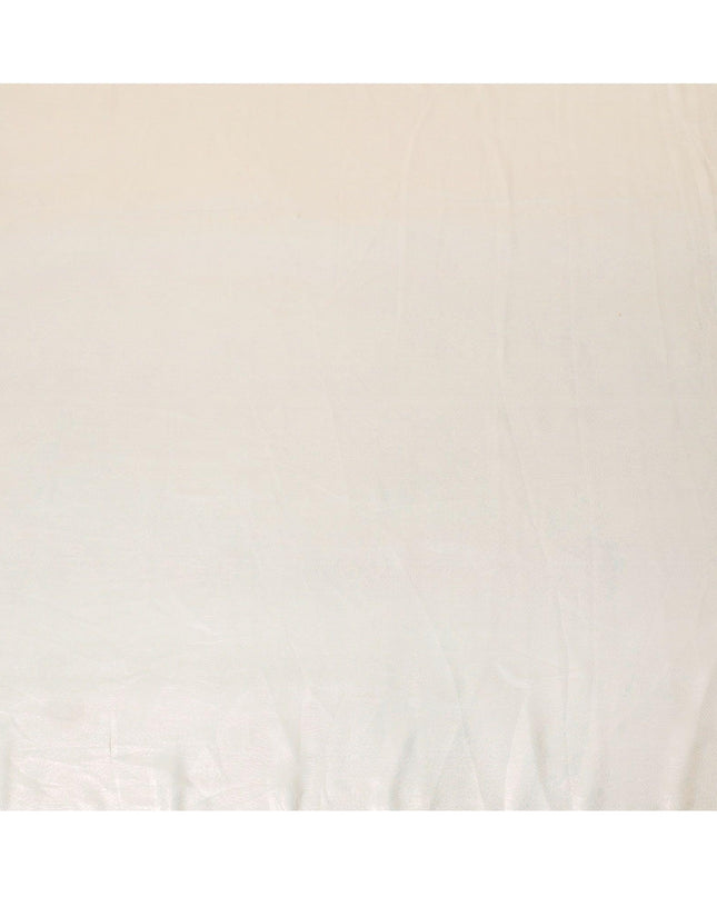 Beige synthetic chiffon fabric with same tone metallic lurex in floral design-D10118