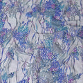 Multicolor mesh tulle fabric with flocking in fancy design-D14035 Regal Fabrics