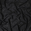 Black 100% biodegradable cupro fabric with same tone jacquard in self design-D6982